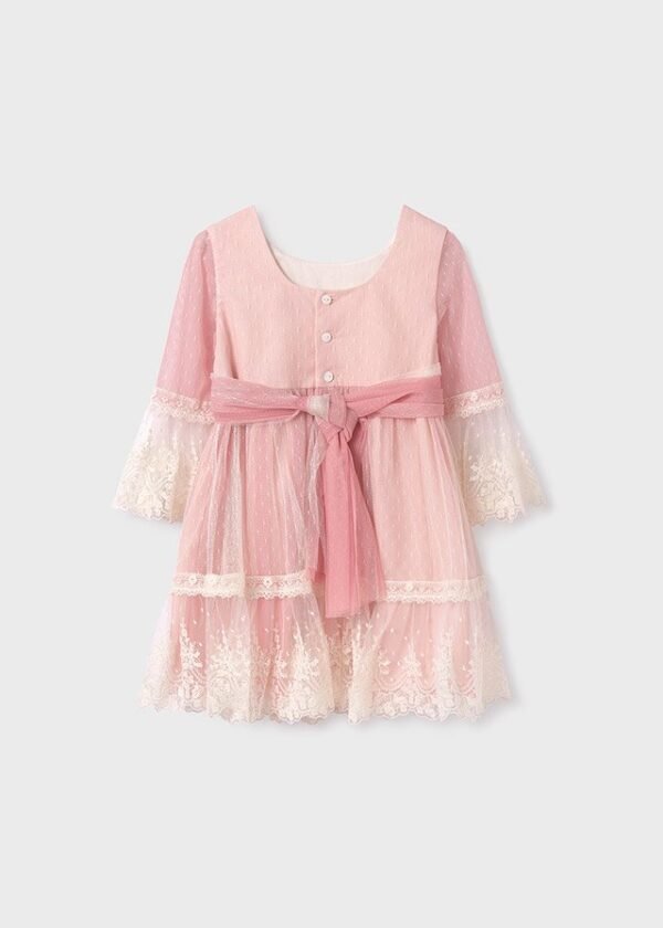 vestido media manga tul plumeti niña Abel y Lula - Imagen 3