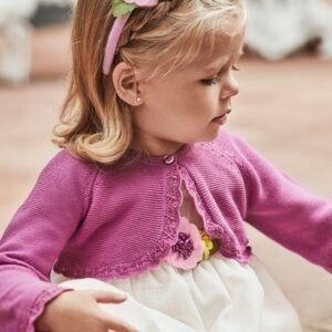 rebeca tricotosa básica orquídea bebé niña Mayoral