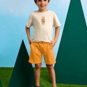 bermuda felpa básica naranja niño Mayoral