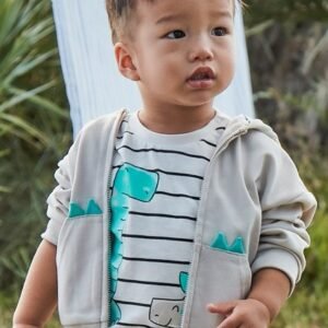 camiseta manga corta rayas dinos bebé niño Mayoral