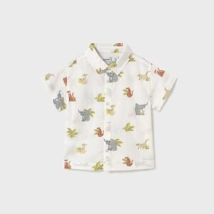 camisa manga corta animales bebé niño Mayoral