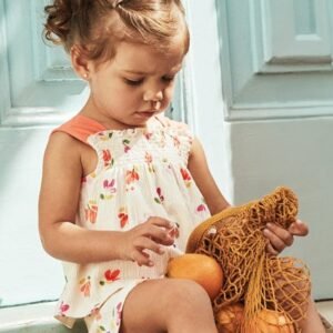 conjunto pantalón bambula flores bebé niña Mayoral