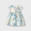 vestido lino estampado azul bebé niña Mayoral - Imagen 2
