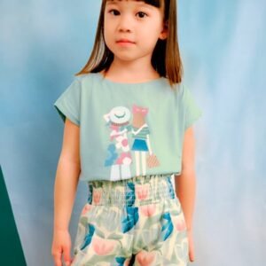 camiseta con coletero jade mini niña Mayoral