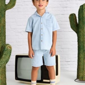 bermuda casual rayas azul mini niño Mayoral