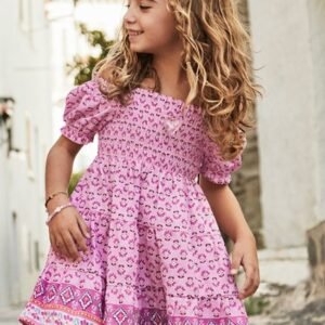 vestido cenefa panel abeja mini niña Mayoral