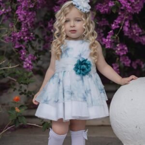 vestido estampado gasa ceremonia niña Miranda