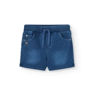bermuda felpa denim blue mini niño boboli