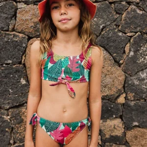 bikini estampado hojas chica Bóboli