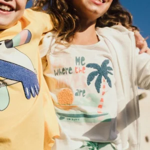 camiseta tirantes blanca palmera chica boboli