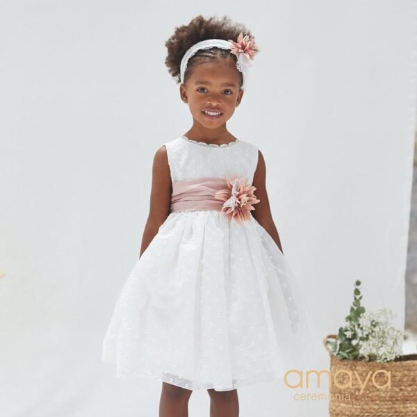 vestido plumeti ceremonia niña Amaya