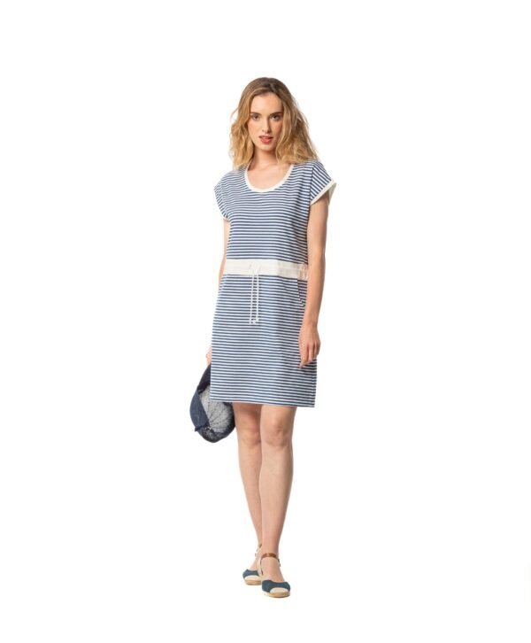 vestido manga corta rayas marineras mujer Señoretta