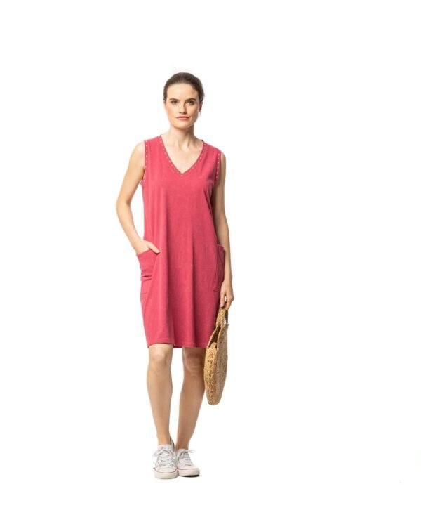 vestido sin mangas desgastado con bolsillos mujer Señoretta - Imagen 2