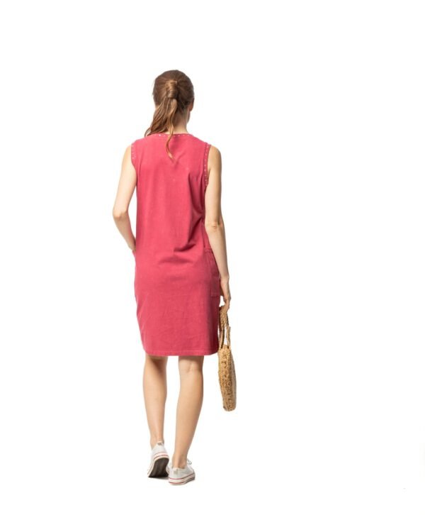 vestido sin mangas desgastado con bolsillos mujer Señoretta - Imagen 3
