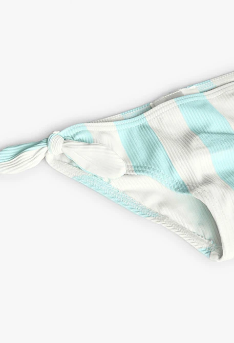 bañador braguita rayas celeste mini niña Boboli - Imagen 3
