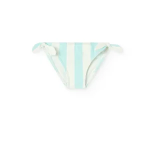 bañador braguita rayas celeste mini niña Boboli