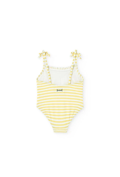 bañador rayas amarillas mini niña boboli - Imagen 2