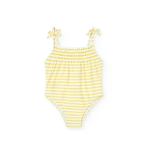 bañador rayas amarillas mini niña boboli