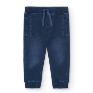 pantalon felpa dénim azul mini niño bóboli