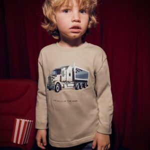 camiseta manga larga camión mini niño Mayoral