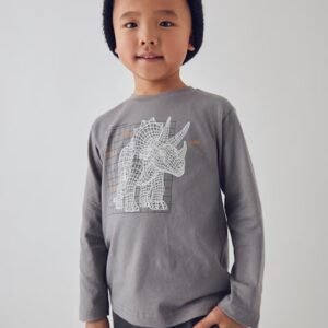 camiseta dinosaurio brilla en la oscuridad mini niño Mayoral