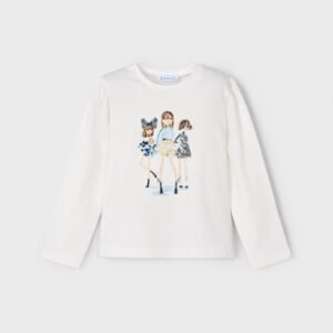 camiseta manga larga muñecas mini niña Mayoral