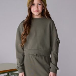 conjunto falda cargo verde caza chica Mayoral