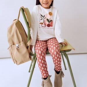 conjunto camiseta y legging estampado geométrico mini niña Mayoral