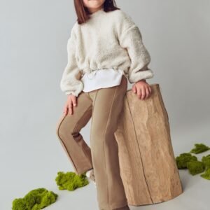 legging felpa camel mini niña Mayoral