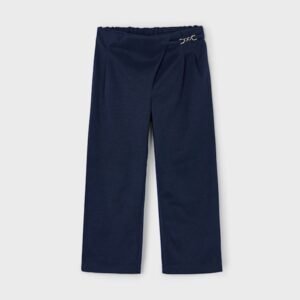 pantalón punto pinzas marino mini niña Mayoral