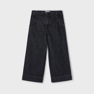 pantalón largo acampanado negro mini niña Mayoral