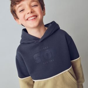 sudadera bicolor capucha mini niño Mayoral
