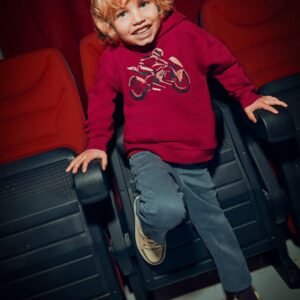 sudadera capucha moto roja mini niño Mayoral