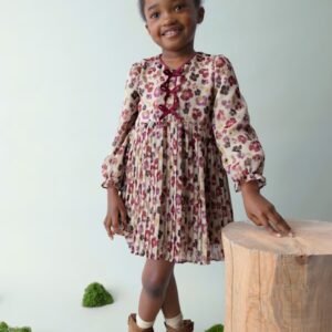 vestido estampado color cereza mini niña Mayoral