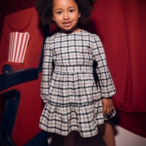 vestido cuadros lazo viella mini niña Mayoral