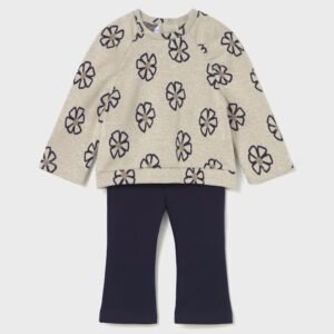 conjunto legging y sudadera estampada bebe niña Mayoral