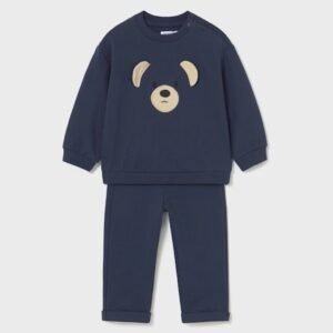 conjunto sudadera y pantalón marino oso bebe niño Mayoral