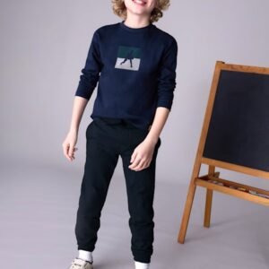 pantalón felpa básico negro chico Mayoral