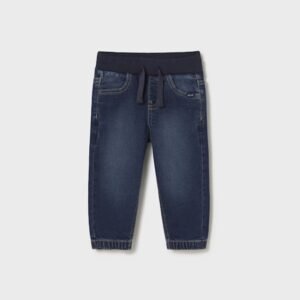 pantalon tejano jogger oscuro bebe niño Mayoral