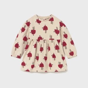 vestido felpa estampado setas bebé niña Mayoral