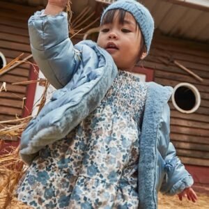 vestido terciopelo estampado bebe niña Mayoral