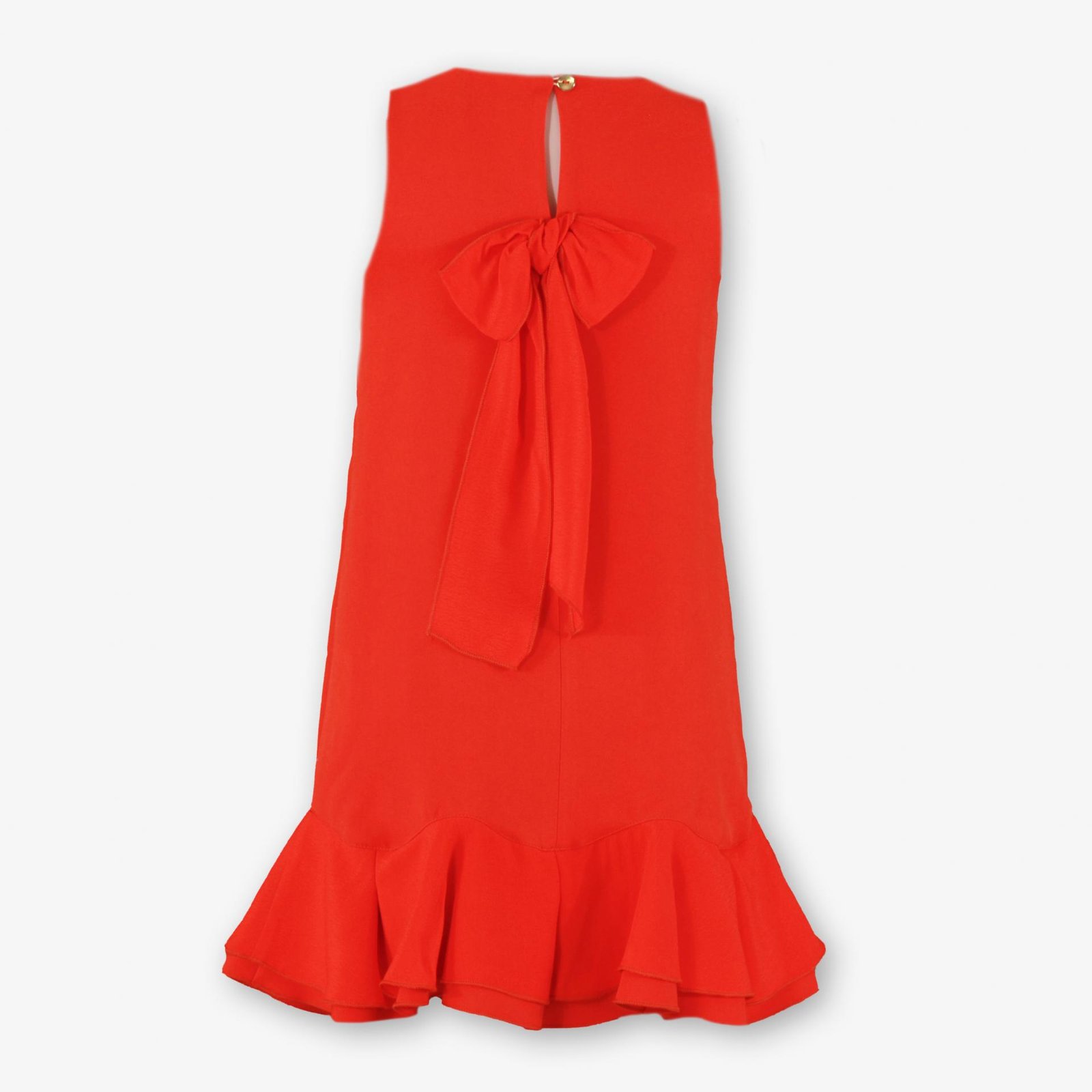 vestido sin mangas gasa naranja chica Miranda - Imagen 4