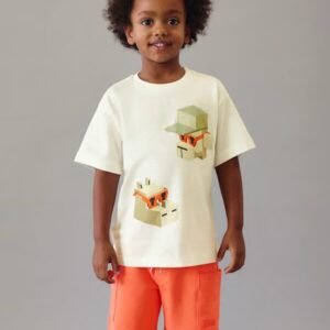 bermuda con bolsillos naranja mini niño Mayoral