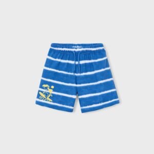 bermuda punto estampada rayas azul mini niño Mayoral