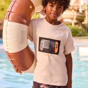 camiseta manga corta blanca PSP chico Mayoral