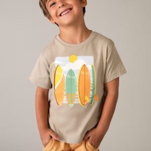 conjunto punto 3 piezas con camiseta tirantes mini niño Mayoral