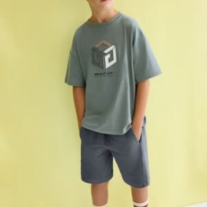 conjunto punto camiseta relieve laurel chico Mayoral