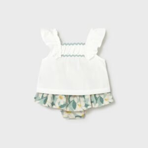 conjunto blusa y falda estampada bebé niña Mayoral