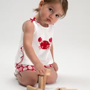 conjunto punto tirantes cangrejo bebe niña Mayoral