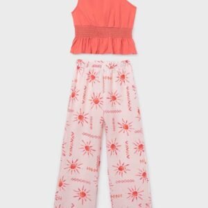 conjunto pantalón largo estampado coral chica Mayoral